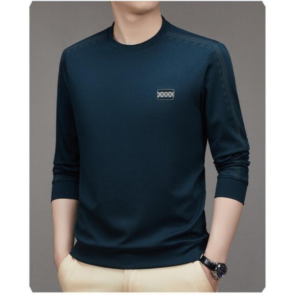 Sudadera Bordada De OtoñO Para Hombre, Jersey Holgado De Cuello Redondo, Prenda Inferior Informal Para JóVenes 4XL Black-image