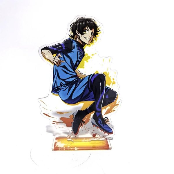 15Cm Model Blue Lock Anime GadżEt Isagi Chigiri Bachira Nagi Karasu Akrylowy Stojak Figurka Ozdoba Na Biurko Kolekcjonerska Zabawka Prezent-image