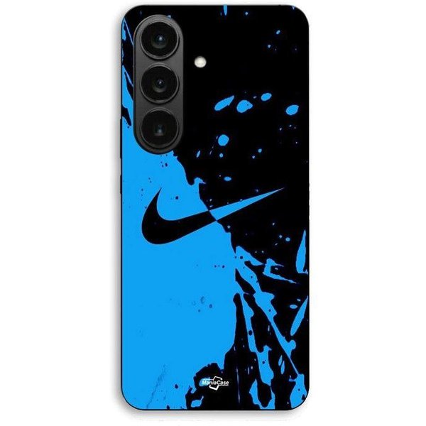 Etui Na Telefon - Maniacase - Samsung Galaxy S26 - Logo Nike - Czarne I Niebieskie - Silikon TPU Czarny-image