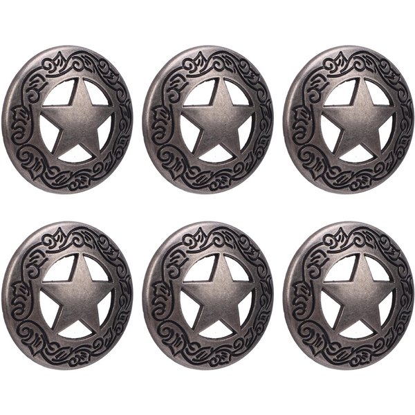 10 ZestawóW Nity ŚRuby Gunmetal 28Mm Pusty PięCioramienny Nit Gwiazda I 4,5Mm ŚRuba KrzyżAkowa Do Gray-image