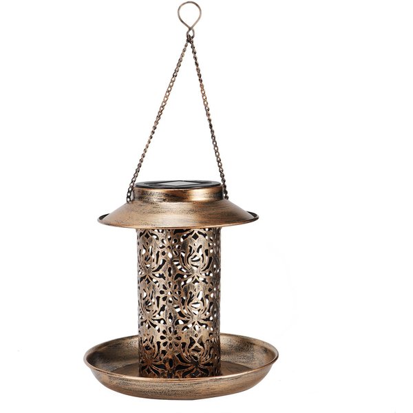 Comedero Solar Para PáJaros, Luz Solar Para JardíN, PortáTil, Colgante, LáMpara Hueca Para Patio-image