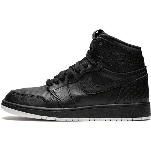 Jordan 1 Retro High OG GS Czarne Perforowane 575441-002 40-image