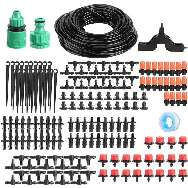 Sistema De Riego Por Goteo De 20M Kit De Goteo De Riego AutomáTico Para Riego De JardíN-image