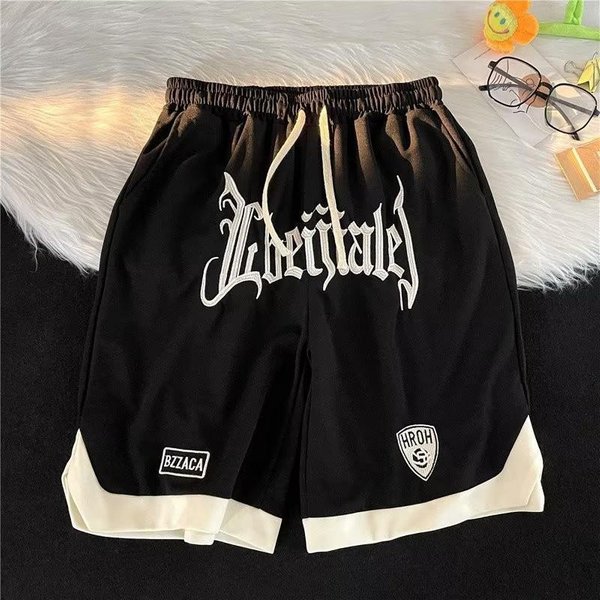Pantalones Cortos De Verano Holgados Casuales Multifuncionales, Pantalones Casuales Multifuncionales, Pantalones Deportivos, Pantalones Capri XXL Negro-image