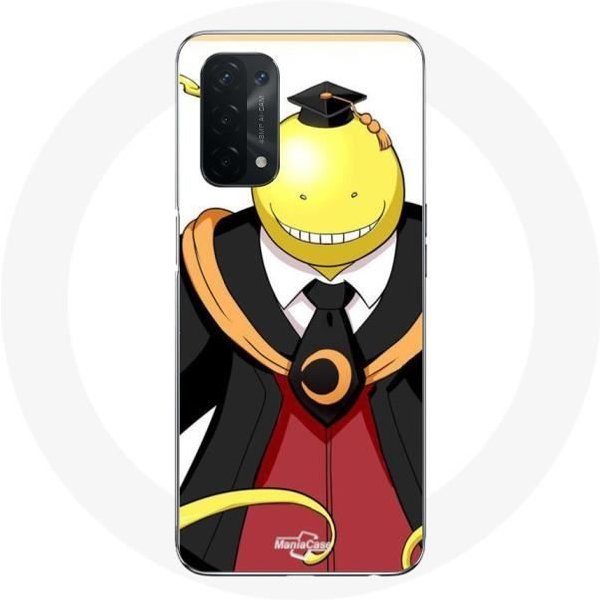 Funda - Maniacase - Oppo A74 5G - Koro Sensei - Silicona - Flexible Negro-image