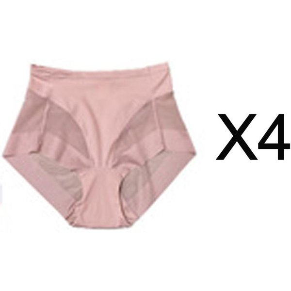 Bragas Levantadoras De GlúTeos Sin Costuras Para Mujer, Modeladores Adelgazantes De Cadera, Bragas Transpirables De Alta Elasticidad, Ropa Interior Moldeadora XL Color Rosa-image