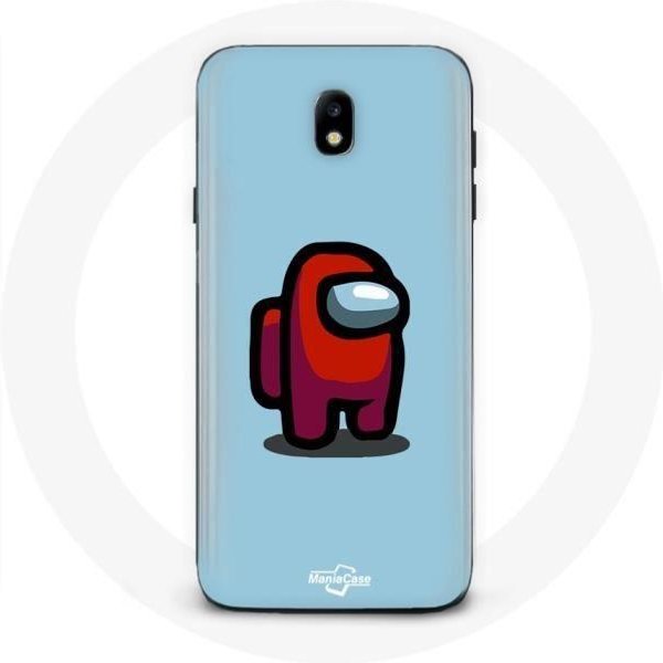 Funda - Samsung - Galaxy J3 2017 - Flexible - ProteccióN - DiseñO Among Us Azul-image
