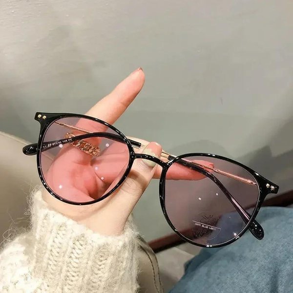 Damskie Okulary Z Filtrem śWiatłA Niebieskiego Minus, Inteligentne Okulary Fotochromowe Na KróTkowzroczność, Okulary PrzeciwsłOneczne ZmieniająCe Kolor Na ZewnąTrz, Dioptrie 0 Do -6,0 0-image