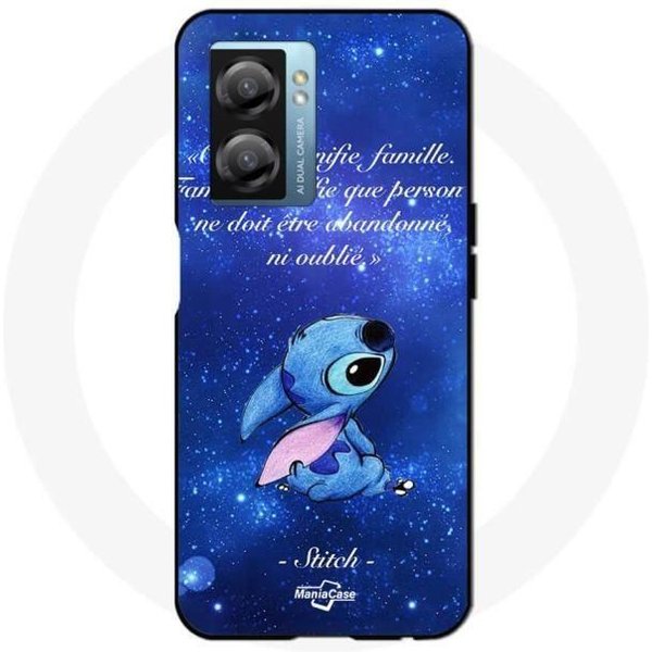 Funda - Maniacase - Realme V23 - Silicona - Negra - Lindo Stitch Negro-image