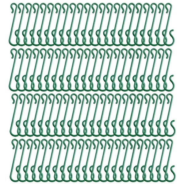 10/200 Piezas De Ganchos Para Adornos NavideñOs En Forma De S, Ganchos Para Adornos Colgantes De áRbol De Navidad, Suministros Para Fiestas En Casa 10PCS Verde-image