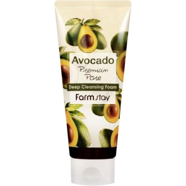 Farm Stay Avocado Premium Pore Espuma Limpiadora Profunda 180Ml (3 Opciones) 1Pcs Beige-image