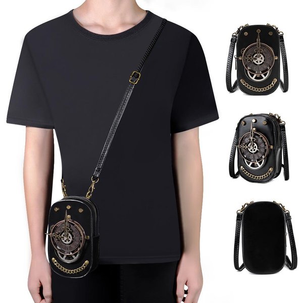Bolso Cuadrado PequeñO Remachado Retro De Cuero PU Medieval, DiseñO Original De Nicho, Bolso De Hombro ÚNico Para Mujer, Bolso Cruzado VersáTil Para Debajo Del Brazo White-image