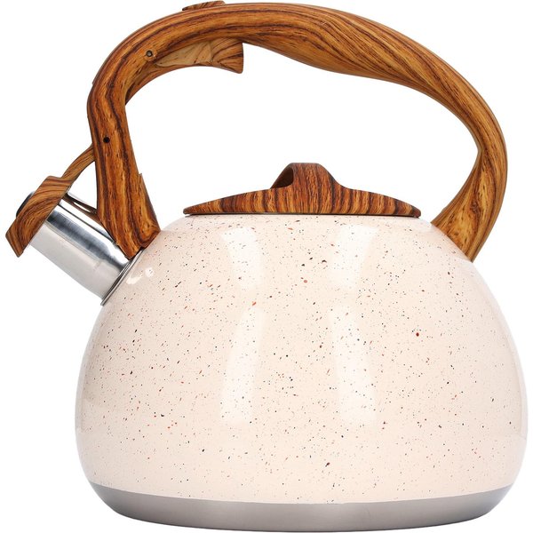 Hervidor De Té Con Silbido 3L Gran Capacidad Hogar Acero Inoxidable Hervidor De Silbido Para Cocina De Gas InduccióN L(For 6.5-9Kg)-image