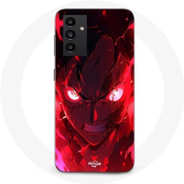 Funda - Maniacase - Samsung Galaxy A34 5G - Luffy Gear Art - Flexible - Negro-image