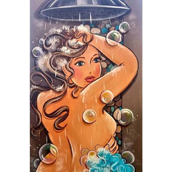 Pintura De Diamantes Punto De Cruz Taladro Redondo Completo Bordado De Diamantes 20X30CM Orange-image