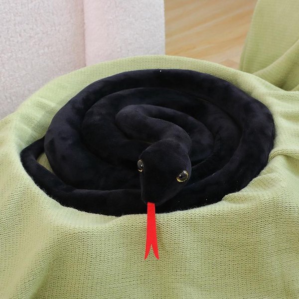110/160Cm Juguete De Peluche Serpiente Relleno Boa SimulacióN Salvaje Aterrador Animal Largo MuñEco 6 Colores Peluche DecoracióN Del Hogar Regalo Para Hombres 110Cm-image