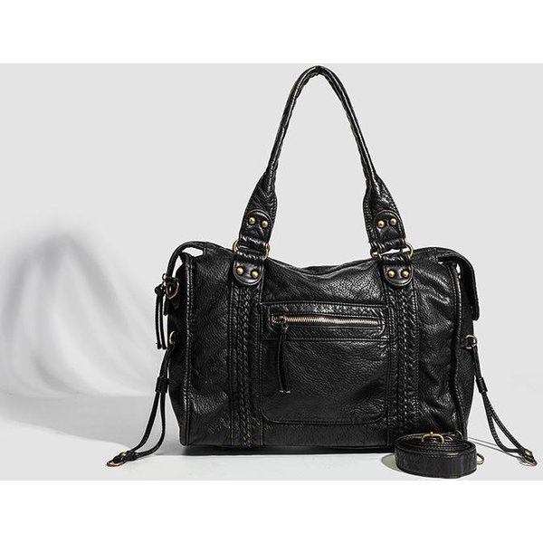 Retro Torba Motocyklowa, Jednoramienna Torba Crossbody, Torba Tote, Torba O DużEj PojemnośCi Dla Kobiet, Prana Torba Platynowy-image