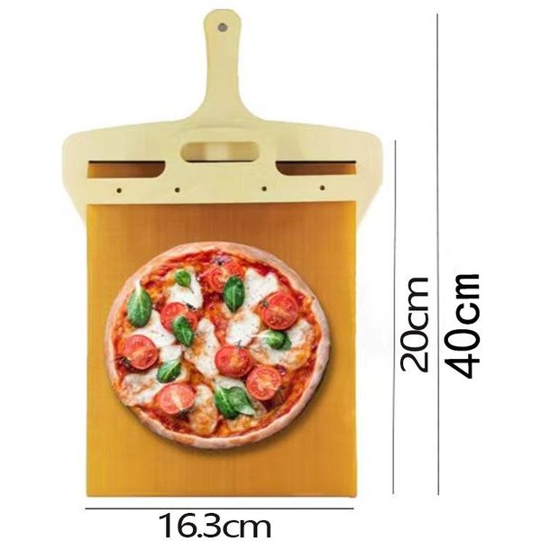 Pala Deslizante Para Pizza, Bandeja Para Masa, Tabla Para Pizza, Paleta, EspáTula Antiadherente Para Pizza, Para El Hogar, Cocina, Horno, Hornear Pasteles, Postres, Placa Deslizante-image
