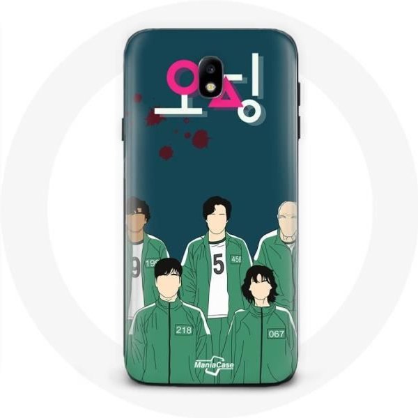 Coque Pour Samsung Galaxy S5 Squid Game Affiche Personnages Art-image