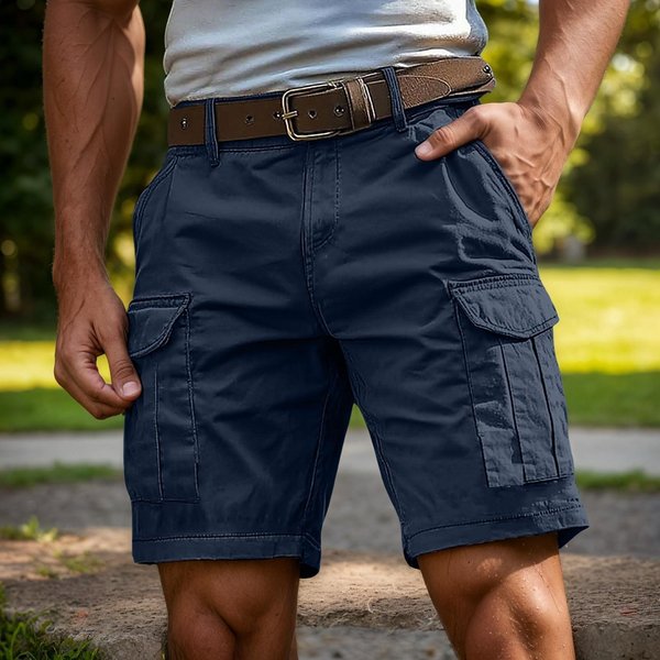 Pantalones Cortos Deportivos Para Hombre, Ropa De Trabajo, Pantalones Cortos Sueltos Informales, Pantalones Cortos Para Correr M Azul Oscuro-image
