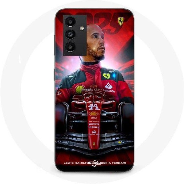 Funda Oficial De Lewis Hamilton Ferrari Para Samsung Galaxy A54 5G Maniacase Negro-image