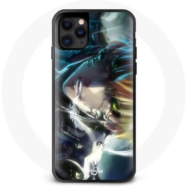 Funda Iphone 13 - Maniacase - Genos One Punch Man - Flexible - Negra - Anime-image