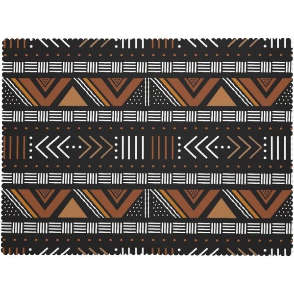 AfrykańSki Obrus Geometryczny Plemienny Vintage Tradycyjny WzóR Tkaniny BłOtnej Pokrowiec Na Stół Dekoracja Kuchenna 100X140Cm-image