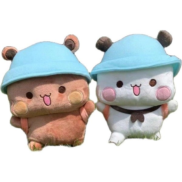 Lindo Peluche Bubu Dudu MuñEcos Oso Panda Yier Encantadores Dibujos Animados Rellenos Suaves Peluches DecoracióN Del Hogar Para Novio Novia 20CM-image