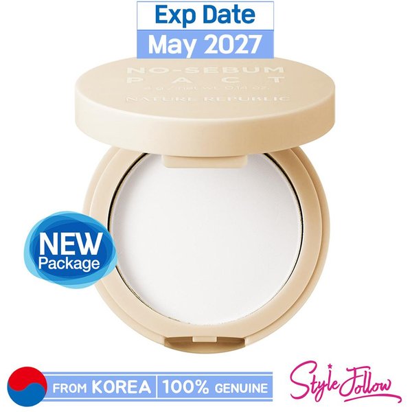 Nature Republic Polvo Compacto Antisebo Con áRbol De Té De Provenza, 4 G 1Pc + Sample Gifts-image