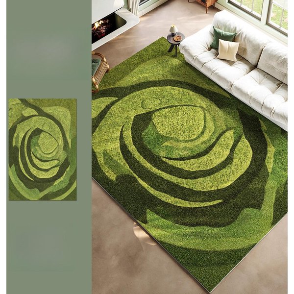Styl Ins Dekoracja Sypialni Dywan Z Mchu DużE Dywany Do Salonu Zmywalny MięKki Dywanik Do Pokoju Dziennego AntypośLizgowy Dywanik Do Garderoby 80X120Cm-image