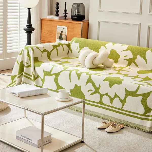 Toalla De Respaldo Chenilla Jacquard Nueva Funda De Tela Para Sofá Con Textura Multifuncional EcolóGica Cubierta Manta 180X130Cm1Pcs-image