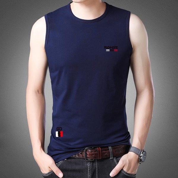 Verano Nuevo PulóVer De Manga Corta Para Hombre De Mediana Edad Ocio Color SóLido Cuello Redondo Camiseta De Hombre Ropa De Papá M White-image