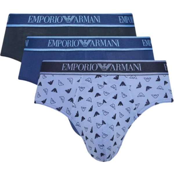 Pack De 3 Calzoncillos De AlgodóN Con Logo Emporio Armani Ropa Interior Para Hombre 112132-4F717-75336 L Gray-image
