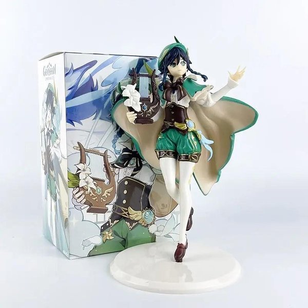 Figura Anime Genshin Barbatos Estatua Viento Anemo Figuras De AccióN Genshin Impact Wendy Venti Figura ColeccióN Modelo PVC Juguete Regalo With Box-image