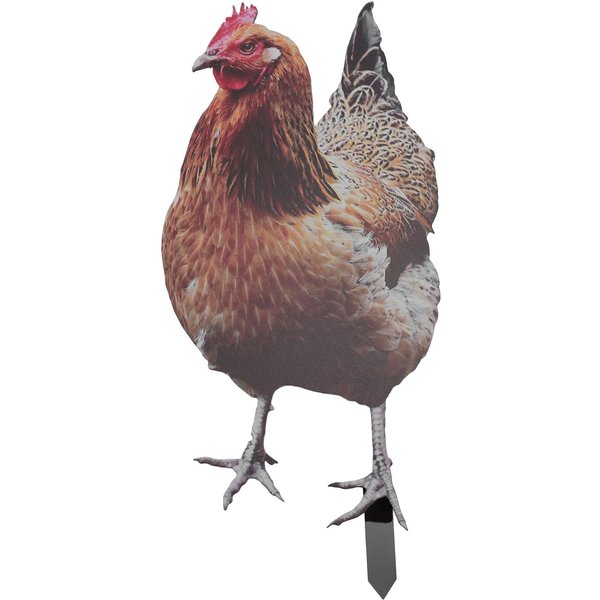 Gallina Estaca SimulacióN 3D AcríLico Estable Especular Gallina Decorativa Estaca De Suelo Para JardíN CéSped Patio-image