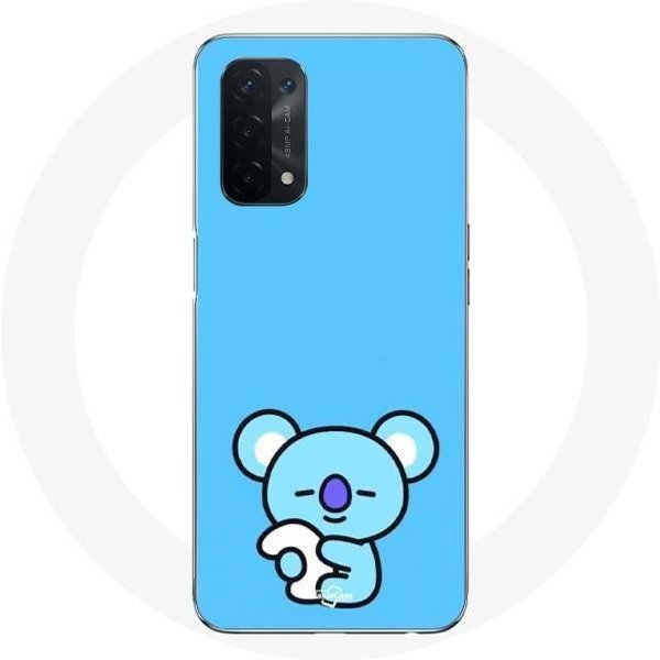Funda Para Oppo A74 Bangtan BTS BT21 Koya RM Fondo Azul-image