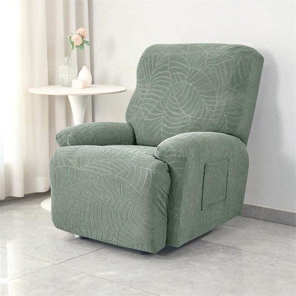 Fundas Para SillóN Reclinable Jacquard De Hojas EláSticas Spandex Fundas Para Sofá Individual Funda Para SillóN Fundas Para Silla Protector De Sofá-image