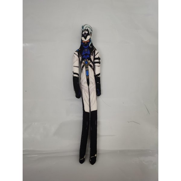 26 Cm Elastyczny Korpus Drut Genshin Impact Lohen Zandik Lekarz Il Dottore Pantalone Pluszowa Zabawka Figurka Z Gry Anime Pluszak Lalka 26Cm Gray-image