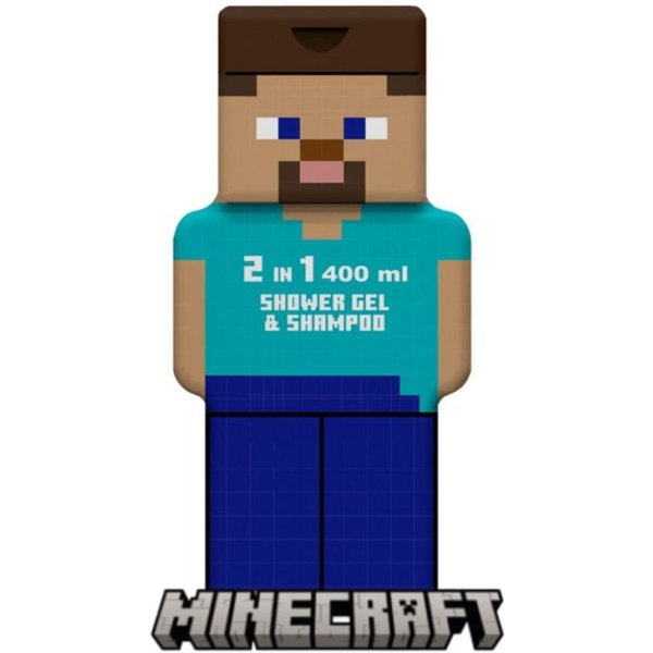Gel De Ducha Y Champú 2 En 1 Para NiñOs, Minecraft, , 400 Ml Air-Val-image