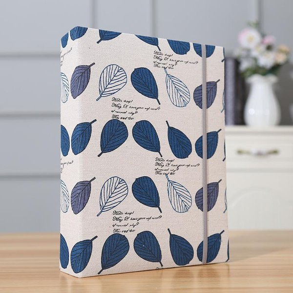 ÁLbum De Fotos De Tela, Creativo, De Gran Capacidad, Tipo Interhoja, áLbum Familiar, Folleto Conmemorativo De Crecimiento Para NiñOs Azul-image