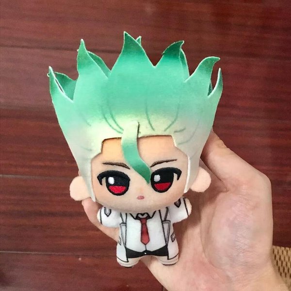 MuñEcos De Peluche Colgante Nanami Sai De 10 Cm Anime Piedra Cosplay Ishigami Senku Juguete De Peluche AlgodóN MuñEco De Peluche Ryusui Nanami Regalo De Vacaciones 10Cm Blue-image