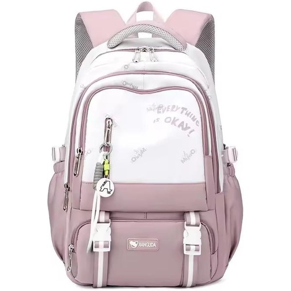 Nuevos Estudiantes De Secundaria Y Preparatoria Bolsas Escolares Para NiñOs NiñAs Mochila Escolar Grande Mochila De Escuela Primaria Bolsa Para Libros De NiñOs Impermeable-image