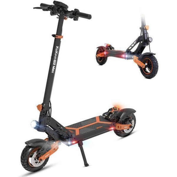 KuKirin G2 MAX - SkłAdana Hulajnoga Elektryczna - Silnik 1000W - Bateria 48V 20Ah - ZasięG 80KM - Maks. 55KM/H - KołA 10'' - Czarny-image
