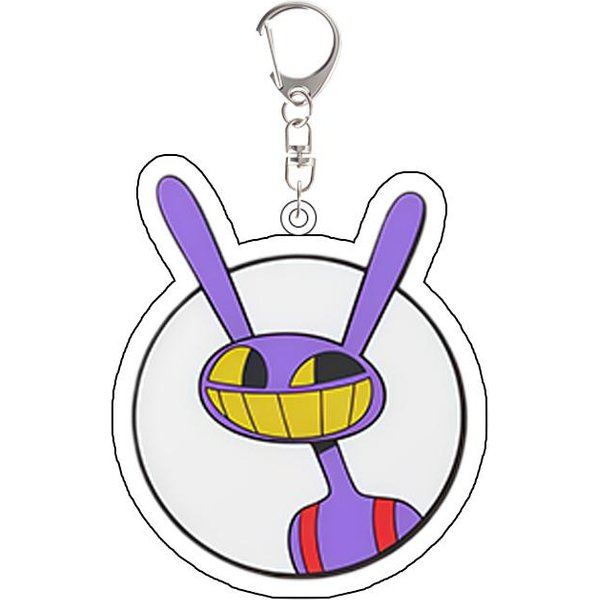 Para Tadc Pomni Jax Ragatha Gangle Zooble Kinger Caine Gummigoo Llavero AcríLico PeriféRico Colgante Creativo Para Mochila Regalo White-image