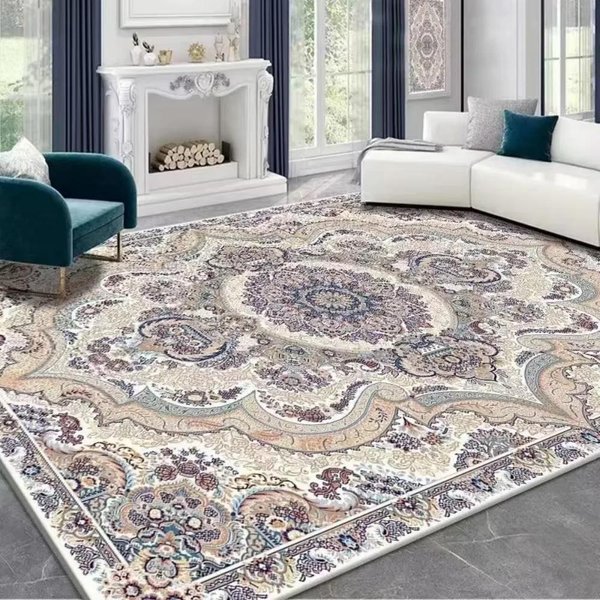 Vintage Boho Dywan Zmywalny AntypośLizgowy MięKki Poliestrowy Dywanik Obszarowy Do Sypialni, Mata Do Salonu, Dekoracja Biura 80X120Cm-image