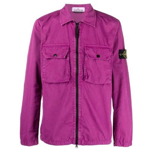 Sobrecamisa Stone Island Morado Hombre Tops 7515113WN-V0145 M Pink-image