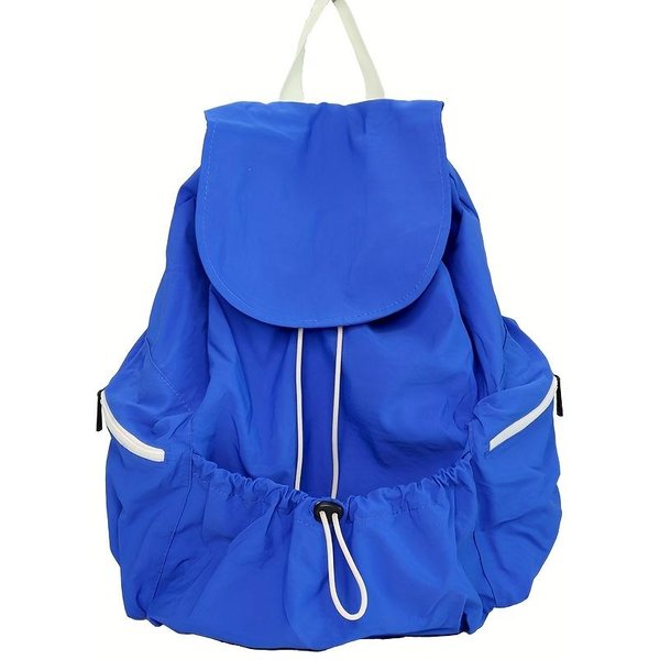 Mochila De CordóN De Nylon De Gran Capacidad, Ligera, Estilo Casual, Correas De Hombro Ajustables, Lavable, Ideal Para Mochila Deportiva De Viaje-image