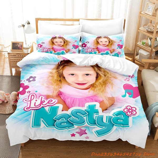 ColeccióN De Ropa De Cama Like Nastya Individual Twin Matrimonial Queen King Size ColeccióN De Camas Dormitorio Adulto NiñO Fundas NóRdicas Colecciones 3D Anime Con Ropa De Cama Co US Full(200X230Cm)-image