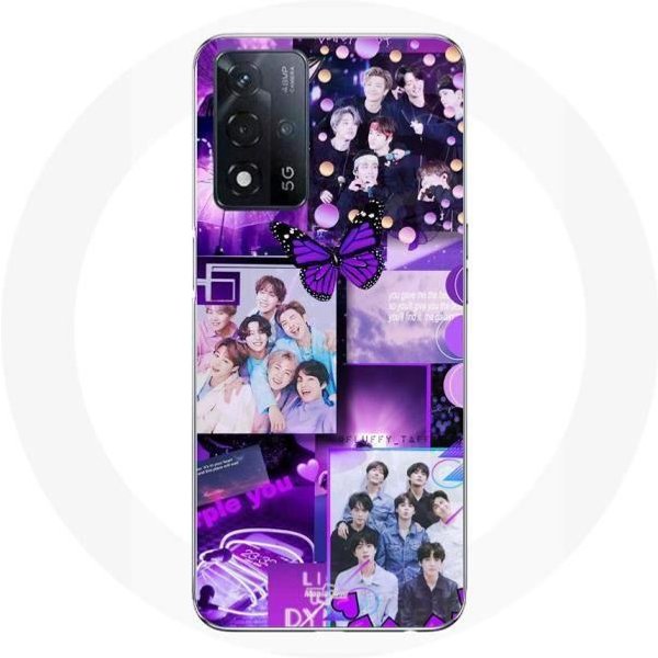 Coque Maniacase Pour Oppo A93S 5G BTS Concept Violet PúRpura-image