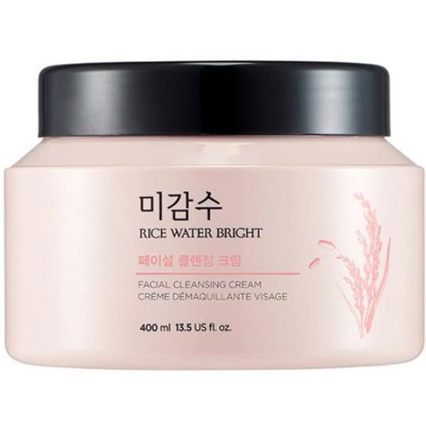 The Face Shop Jasny Krem OczyszczająCy Z Wodą RyżOwą 400Ml (DużA Pojemność)-image